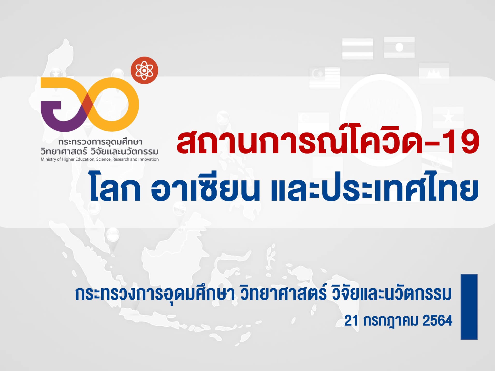 สถานการณ์โควิด-19 โลก อาเซียนและประเทศไทย
สถานการณ์โควิด-19 ทั่วโลก
จำนวนผู้ติดเ…