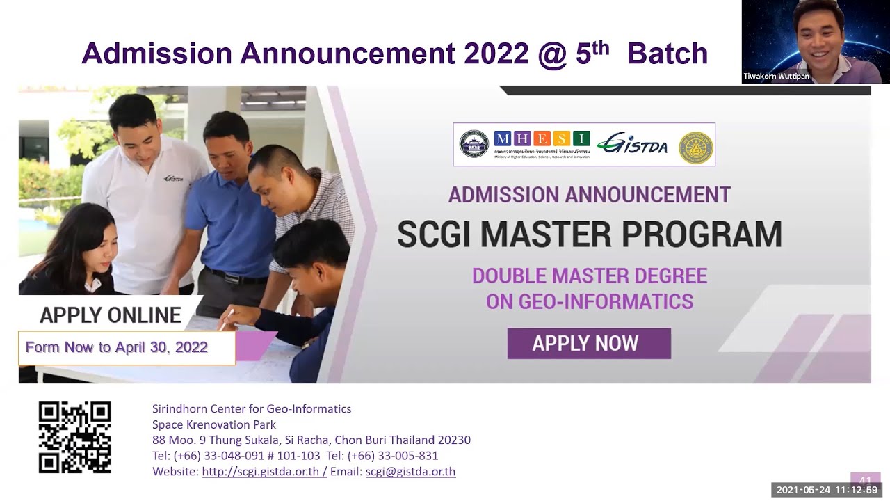 แนะนำหลักสูตร SCGI Master Program | Way Forward 2021 “เรียนต่อจีนด้านอวกาศ”